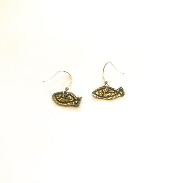 Guya- Fish Sterling Silver Earrings