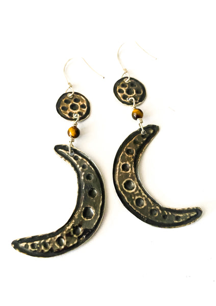 Miima, Barganbargan - Stars and Moon Sterling Silver Earrings