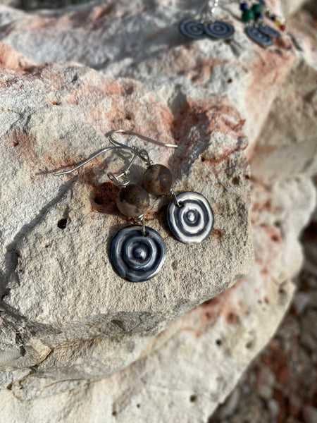Waterhole Jasper Sterling Silver Earrings