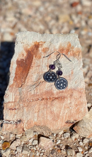 "Stars" Miima, Giralang Amethyst Earrings