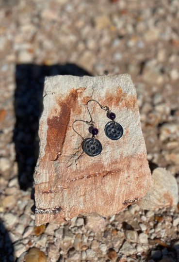 "Stars" Miima, Giralang Amethyst Earrings