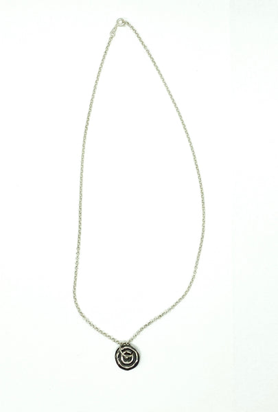 Ngulburnan, yuriyawi  “Waterhole” Sterling Silver pendant and chain