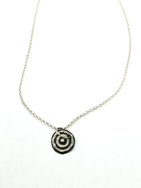 Ngulburnan, yuriyawi  “Waterhole” Sterling Silver pendant and chain