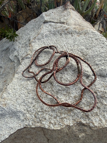 Marrum - Overflowing Copper Earrings