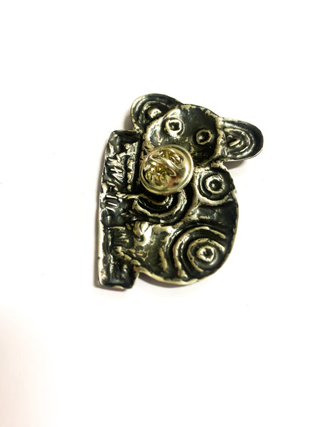 Barrandhang-Koala Aboriginal Artist Opal Doublet Pendant Sterling Silver