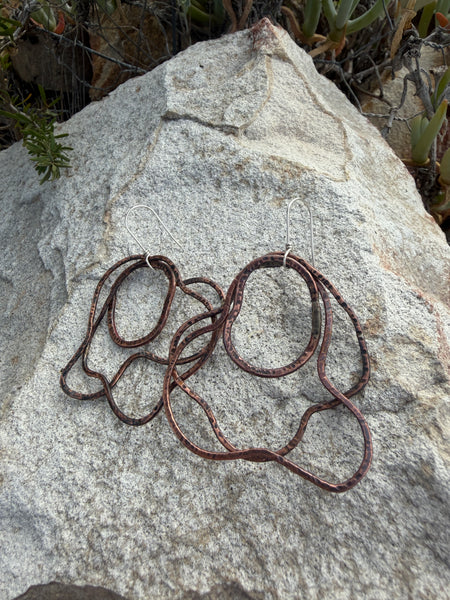 Marrum - Overflowing Copper Earrings