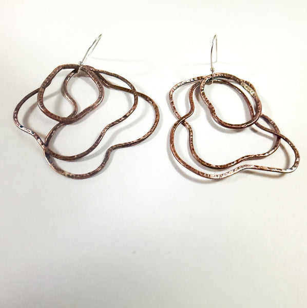 Marrum - Overflowing Copper Earrings