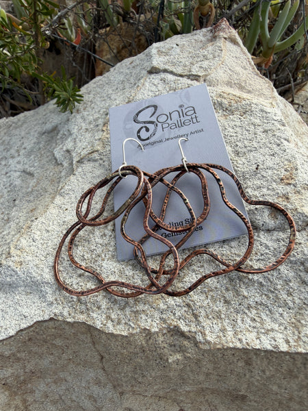 Marrum - Overflowing Copper Earrings