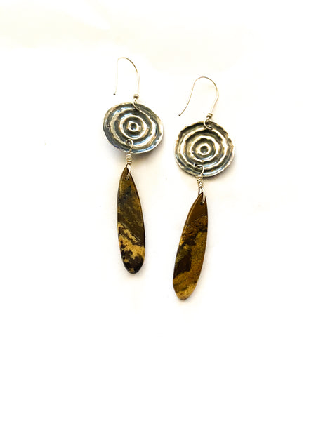 Australian Jasper Ngulburnan, yuriyawi “Waterhole” Earrings