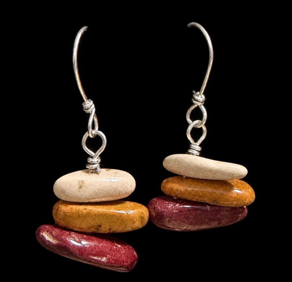 Mookaite earrings Sterling Silver