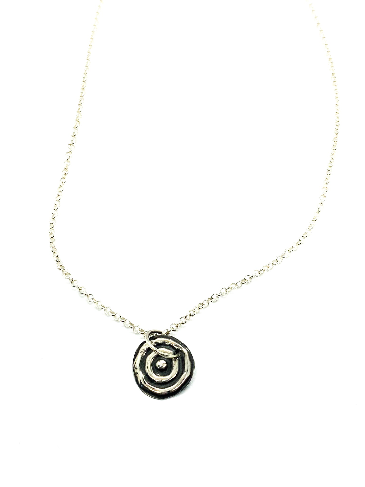 Ngulburnan, yuriyawi  “Waterhole” Sterling Silver pendant and chain